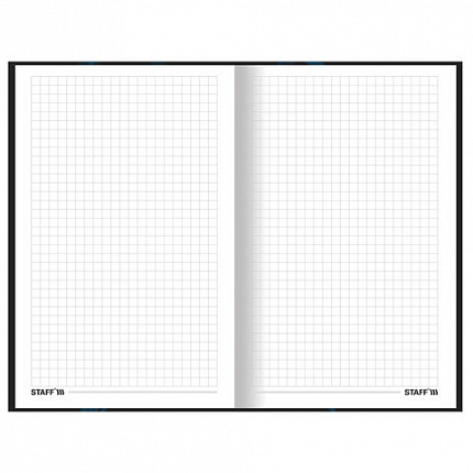 Блокнот А5 134х206 мм, 80 л., твердый, клетка, выборочный лак, STAFF, "Triangles", 114421