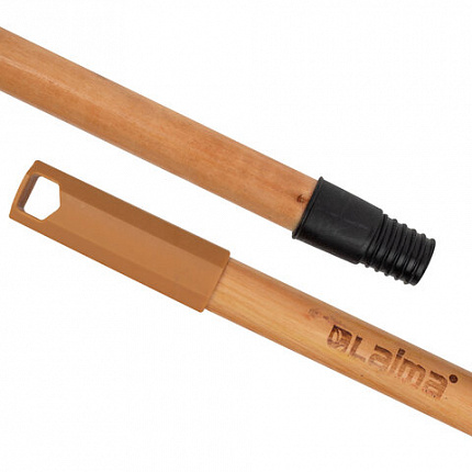 Черенок рукоятка 120 см, еврорезьба, пластиковая накладка, дерево + лак (ЭВКАЛИПТ), d=2,2 см, LAIMA, 700891