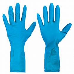 Перчатки латексные смотровые сверхпрочные SFM HIGH RISK ULTRA, Германия, 25 пар (50 штук), размер 7-8, M (средний)