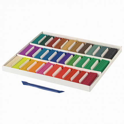 Пластилин классический ЮНЛАНДИЯ "ЮНЫЙ ВОЛШЕБНИК", 30 цветов, 600 г, со стеком,ВЫСШЕЕ КАЧЕСТВО, 105903