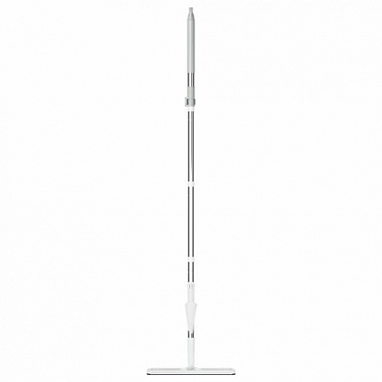 Швабра с отжимом и ведром 12л/9л двухкамерное, 2 насадки микрофибра, карманы с 2-х сторон, рукоятка 134-154см белый NeoMop XL, LAIMA,609149