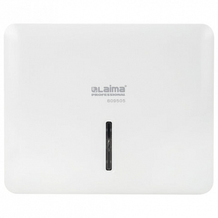 Диспенсер для полотенец LAIMA PROFESSIONAL SUPER (Система H2), Z-сложения, ABS-пластик, белый, 609505