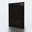 Обложка для паспорта "Passport map", экокожа soft-touch, черная, STAFF, 238760