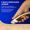 Нож универсальный мощный алюминиевый BRAUBERG "Heavy duty", автофиксатор, резиновые вставки, 238735