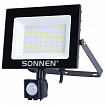 Прожектор светодиодный с датчиком движения 50 Вт, 6500 К, 4000 Лм, 50 м2, IP65, 187х176х51 мм, черный, SONNEN, 238418