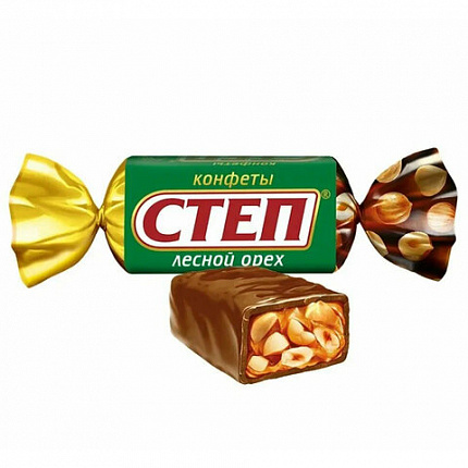 Конфеты шоколадные СЛАВЯНКА "Степ" с лесным орехом, арахисом и фундуком, 1000 г, 20506