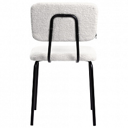 Стулья BRABIX "Ideal CF-080", КОМПЛЕКТ 4 шт., черный каркас, букле белый, 533254