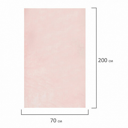 Простыня розовая рулонная с перфорацией 100 шт., 70х200 см, спанбонд 12 г/м2, LAIMA UNIVERSAL, 631140