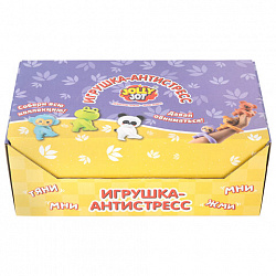 Игрушка-антистресс "ЗВЕРЮШКА-ОБНИМАШКА", ассорти 6 видов, дисплей, JOLLY JOT (ДЖОЛЛИ ДЖОТ), 665785