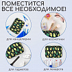 Пенал-косметичка BRAUBERG БОЛЬШОЙ, 1 отделение, 1 откидная планка, ткань, 21x15x6 см, "Авокадо", 270706