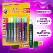 Гель с блестками ЮНЛАНДИЯ, для декора, поделок, DIY, творчества, оформления, 16 цветов ассорти по 10,5 мл, блистер, 662255