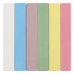 Мел цветной квадратный 6 штук, ЮНЛАНДИЯ "ЮНЛАНДИК И ОКРУЖАЮЩИЙ МИР", картонная упаковка, европодвес, 227447