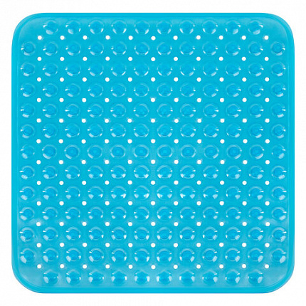 Коврик для ванны/душевой противоскользящий 54х54 см, "Полусферы", прозрачный, ПВХ, PRIMILA (ПРИМИЛА), 700369