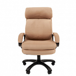 Кресло офисное Chairman СН 505, НАГРУЗКА до 150 кг, велюр, бежевое, 7127986
