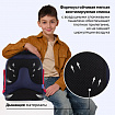 Рюкзак BRAUBERG CLASSIC, легкий каркас, премиум материал, "Лев", синий, 37х32х21 см, 228829