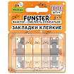 Закладки клейкие Z-сложения FUNSTER (ФАНСТЕР) "Коты", 45х12 мм, 100 шт., (5 цветов х 20 листов), в диспенсере, 116690