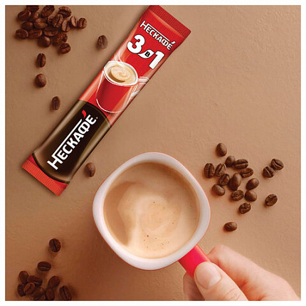 Кофе растворимый порционный NESCAFE "3 в 1 Классик", КОМПЛЕКТ 20 пакетиков по 14,5 г, 12460849