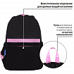 Рюкзак BRAUBERG PASTEL с термонашивками в комплекте, "Black kitty", черный, 40х29х14 см, 273128