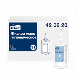 Картридж с жидким мылом одноразовый Tellus/TORK (Система S1) Advanced, 1 л, гигиенический эффект, 420821, 420820,420821