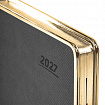 Ежедневник датированный 2027 А5 148х218 мм, GALANT "Infinity Gold", под кожу, серый, 118062