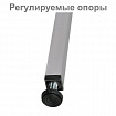 Скамья пластиковая влагостойкая на металлокаркасе "СТ 4П", 2000х350х460 мм, регулируемые опоры, каркас металлический серый, сиденье пластик