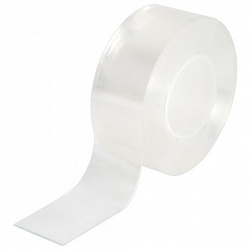 Многоразовая двухсторонняя прозрачная крепежная лента, скотч NANO tape, 5 м x 3 см, толщина 1 мм, WBZ (ВБЗ), 700426