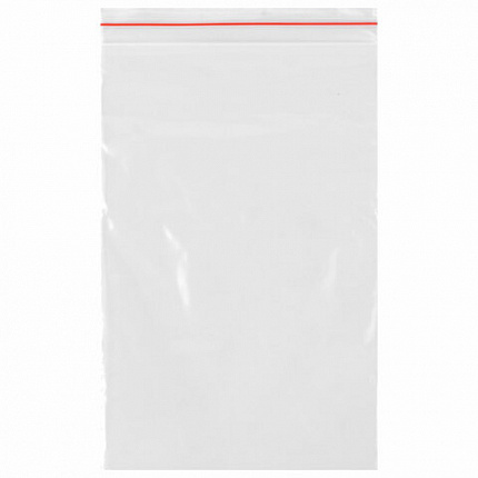 Пакеты с замком ZIP-LOCK "зиплок", комплект 100 шт., 100х150 мм, ПВД, толщина 32 мкм, STAFF, 608165