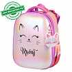 Ранец BRAUBERG SHINY, 2 отделения, с брелоком, "Счастливый кот", 38х28х14 см, 270697