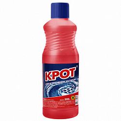 Средство для прочистки канализационных труб 500 мл КРОТ, 4000018
