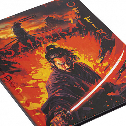 Дневник 5-11 класс 48 л., твердый, BRAUBERG, глянцевая ламинация, с подсказом, "Самурай", 107191