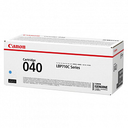 Картридж лазерный CANON (040С) i-SENSYS LBP710Cx/LBP712Cx, оригинальный, голубой, ресурс 5400 страниц, 0458C001