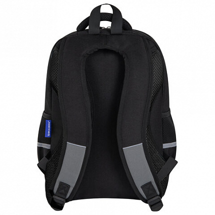 Рюкзак BRAUBERG STAR, 1 отделение, 5 карманов, "Watch out", черный, 40x29x13 см, 273132