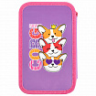Пенал ПИФАГОР, 3 отделения, ламинированный картон, 19х11 см, "Corgi queen", 272250