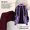 Рюкзак BRAUBERG OPTIMA, 2 отделения, с брелоком, "Сияющий единорог", 36х27х18 см, 273157
