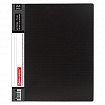 Папка на 2 кольцах BRAUBERG "Contract", 35 мм, черная, до 270 листов, 0,9 мм, 221791