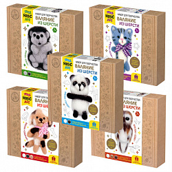 Набор для творчества "Валяние из шерсти", брелок, АССОРТИ, 10КОР