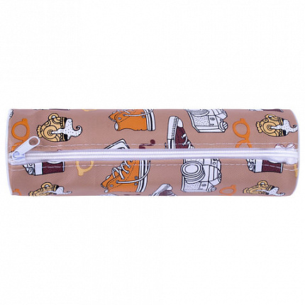 Пенал-тубус ПИФАГОР, мягкий, "HOLIDAY", 20х7 см, 229269