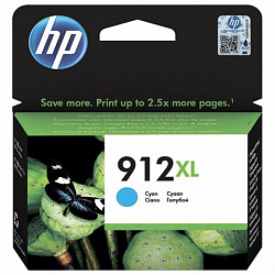 Картридж струйный HP (3YL81A) для HP OfficeJet Pro 8023, №912XL голубой, ресурс 825 страниц, оригинальный