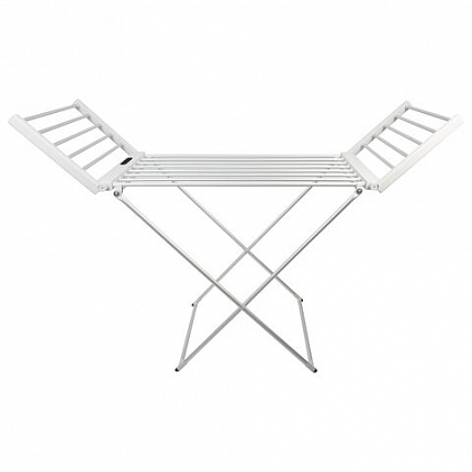 Сушилка для белья напольная, электрическая, раскладная, 3 зоны сушки, алюминиевая, таймер/регулировка темп. 45-70 °С, LAIMA HOME, 700979