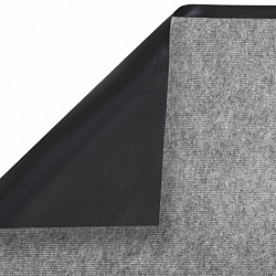 Коврик придверный 90х150 см, СЕРЫЙ, влаго-грязезащитный, 300 г/м2, мелкий рубчик, PRIMILA (ПРИМИЛА) STANDARD, 701021