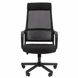Кресло офисное Chairman CH 590, сетка/ткань, черное, 7134733