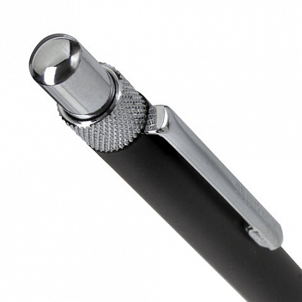 Ручка подарочная шариковая BRAUBERG "Allegro", СИНЯЯ, корпус черный с хромированными деталями, линия письма 0,5 мм, 143491