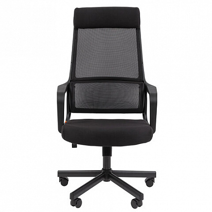 Кресло офисное Chairman CH 590, сетка/ткань, черное, 7134733