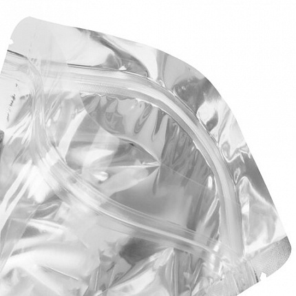Пакеты дой-пак с замком ZIP LOCK, металлизированная + прозрачная стенка, 140х200 + 40 мм, КОМПЛЕКТ 100 штук, 70 мкм, BRAUBERG, 700684