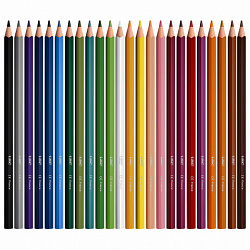 Карандаши цветные BIC "Intensity", 12 цветов, трехгранные, 9505272