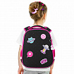 Ранец BRAUBERG PREMIUM, 2 отделения, с брелоком, "Space sweets", LED-ЛАМПОЧКИ, 38х29х16 см, 272020