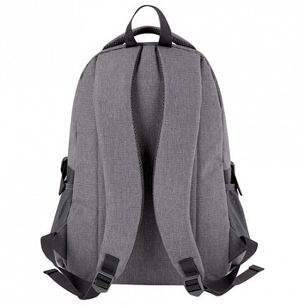 Рюкзак BRAUBERG HIGH SCHOOL универсальный, 3 отделения, "Туман", светло-серый, 46х31х18 см, 270762