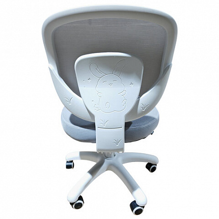 Кресло детское BRABIX KIDS "MG-230", без подлокотников, сетка/ткань TW, серое, 533321