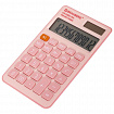 Калькулятор карманный BRAUBERG CX-102C-PK (76x126 мм), 12 разрядов, двойное питание, РОЗОВЫЙ, 272650