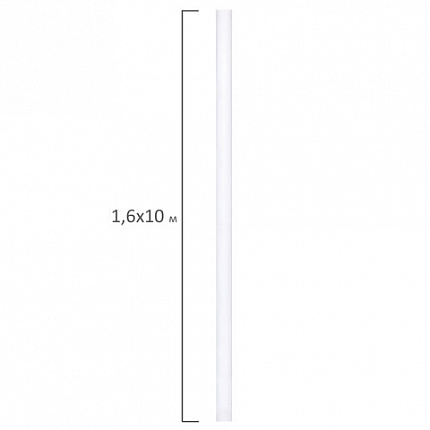 Холст в рулоне BRAUBERG ART DEBUT, 1,6x10 м, грунт., 280 г/м2, 100% хлопок, мелкое зерно, 191030